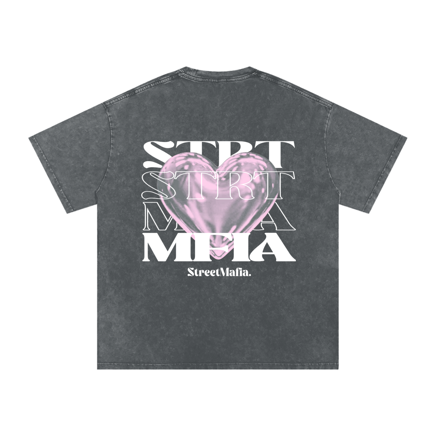 Stone Washed Oversized Cotton T-Shirt