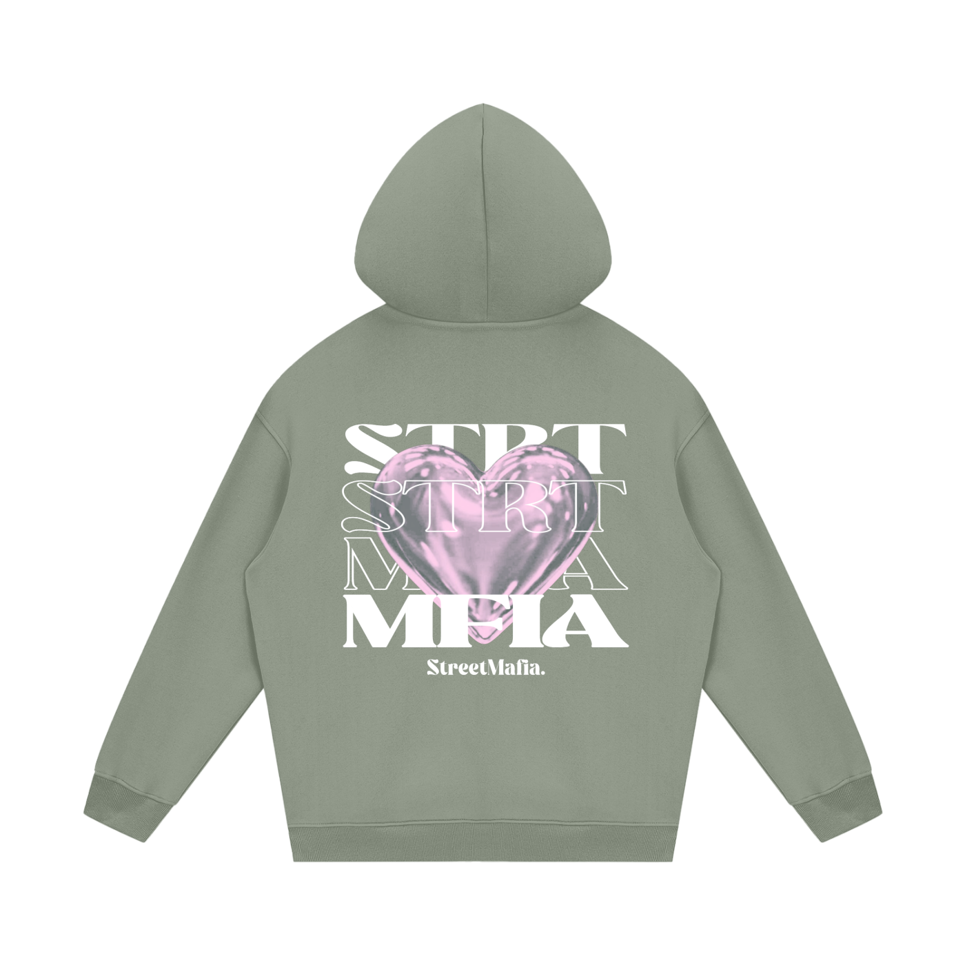 “PINK HEART” StreetMafia Hoodie